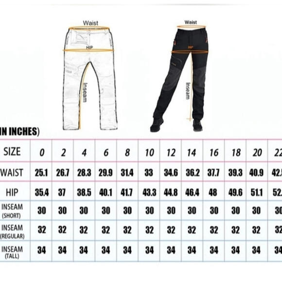 Postropaky Snow Ski Pants Waterproof Insulated Softshell Sky Blue Women 20 Short - Picture 9 of 9